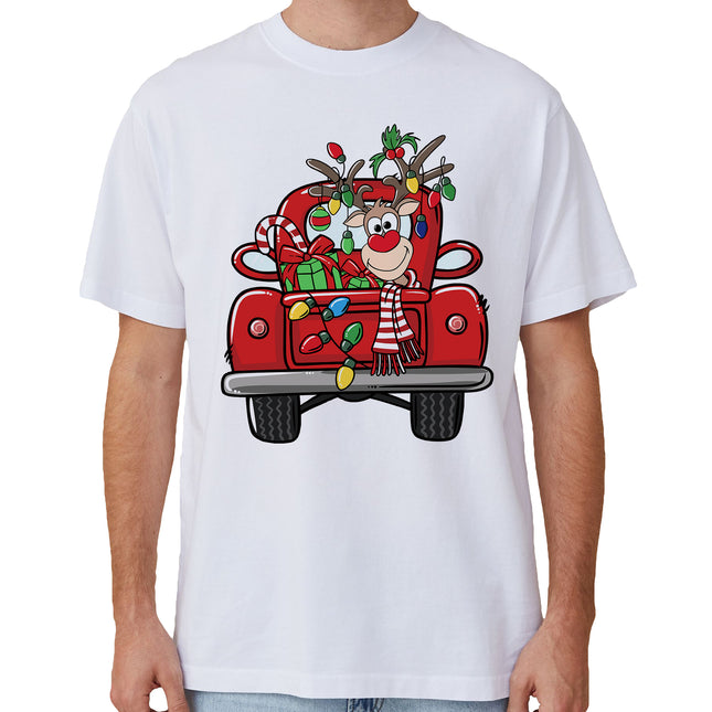 100-cotton-christmas-t-shirt-adult-unisex-tee-tops-car-with-reindeer