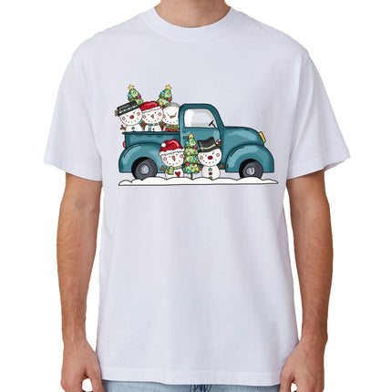 100-cotton-christmas-t-shirt-adult-unisex-tee-tops-car-with-snowman