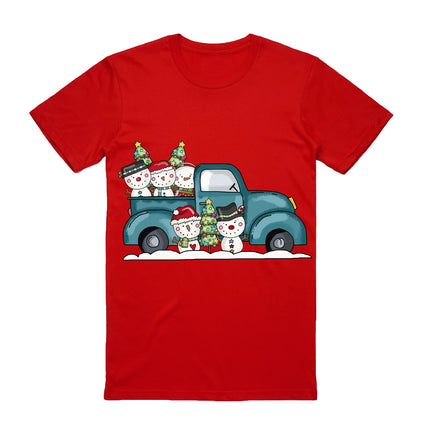 100-cotton-christmas-t-shirt-adult-unisex-tee-tops-car-with-snowman