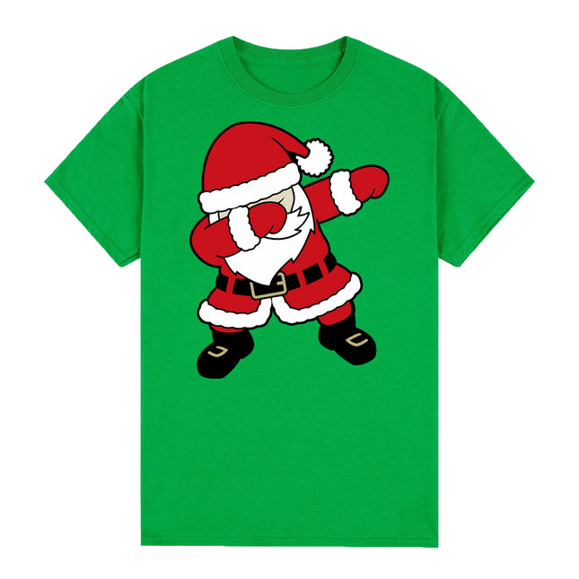 100-cotton-christmas-t-shirt-adult-unisex-tee-tops-dancing-santa