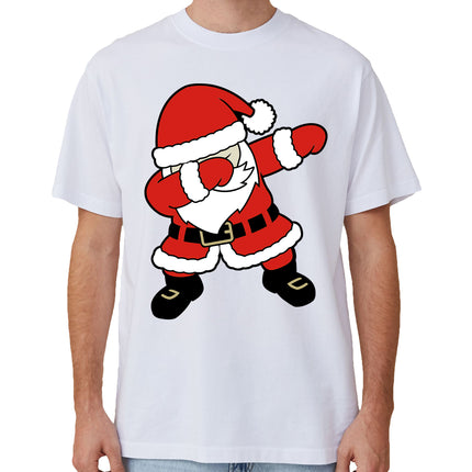 100-cotton-christmas-t-shirt-adult-unisex-tee-tops-dancing-santa