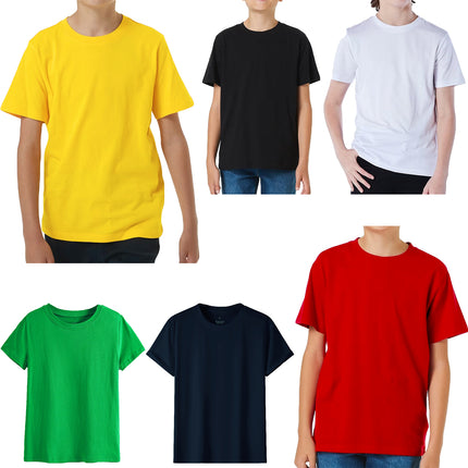 100-cotton-kids-t-shirt-childrens-boys-girls-basic-plain-short-sleeve-tee-tops