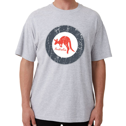 100% Cotton Mens Adult Unisex Australia Kangaroo T Shirt Tee Tops Souvenir Gift - Grey