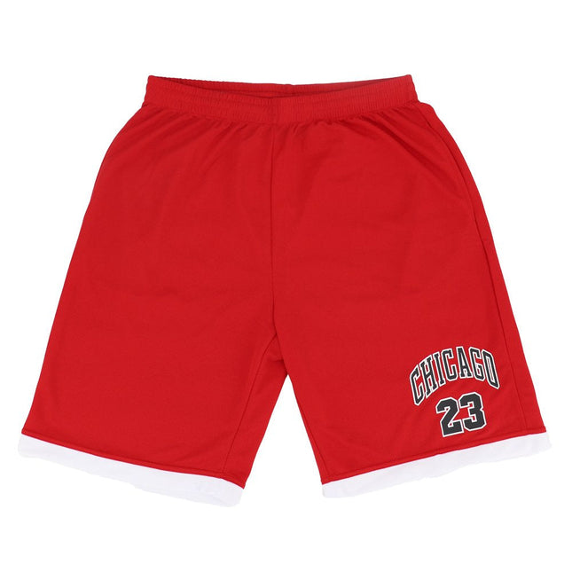 Men's Basketball Sports Shorts Gym Jogging Swim Board Boxing Sweat Casual Pants - Red - Chicago 23