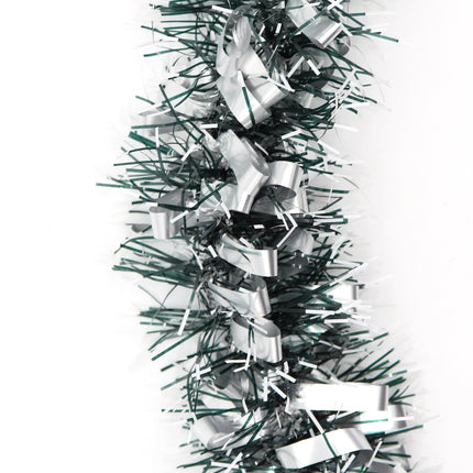 5x 2.5m Christmas Tinsel Xmas Garland Sparkly Snowflake Party Natural Home Decor - Zmart Australia