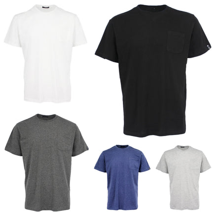 100-cotton-mens-womens-unisex-adults-plain-basic-t-tee-shirt-top-w-chest-pocket