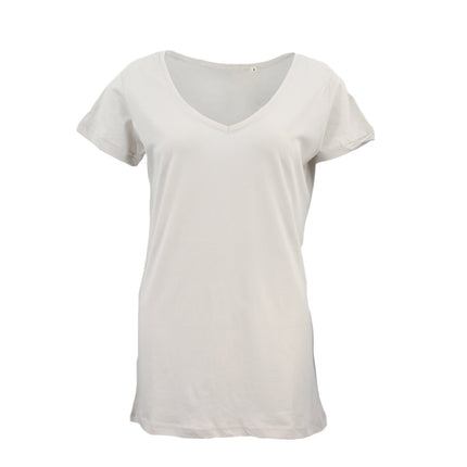 new-women's-plain-longline-t-shirt-basic-crew-v-neck-short-sleeve-tee-tops-dress