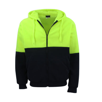 hi-vis-safety-full-zip-thick-sherpa-fleece-hoodie-workwear-jacket-jumper-winter