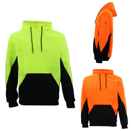 hi-vis-safety-fleece-lined-hoodie-jumper-jacket-workwear-kangaroo-pen-pocket