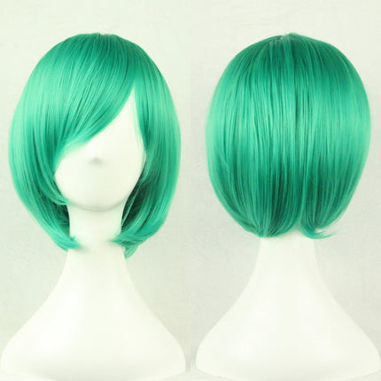 Womens Short 30cm Straight Synthetic BOB Wigs w Side Bangs Cosplay Costume Party - Zmart Australia