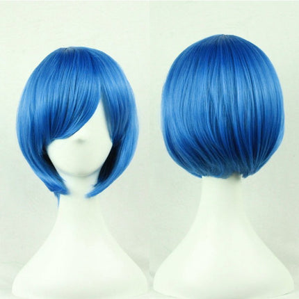 Womens Short 30cm Straight Synthetic BOB Wigs w Side Bangs Cosplay Costume Party - Zmart Australia