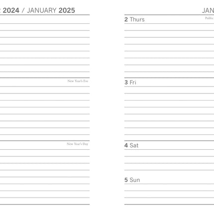 Foxy Tales - 2025 Premium A6 Flexi Pocket Diary Planner Christmas New Year Gift