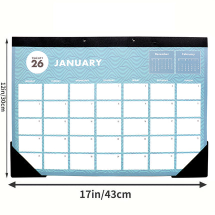 2026 A3 Desk Wall Calendar Home Family Tear Off Planner Organiser