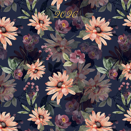 Blushing Blooms 2026 A5 Padded Diary