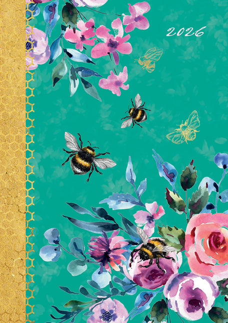 Queen Bee 2026 A5 Padded Diary