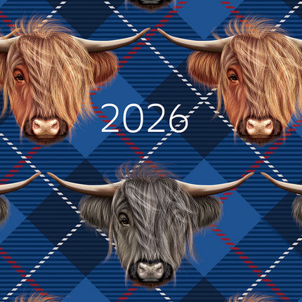 Highland Cows 2026 Pocket Diary