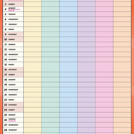 Family Organiser - 2027 Rectangle Wall Calendar 13 Months Planner Home Schedule image 3