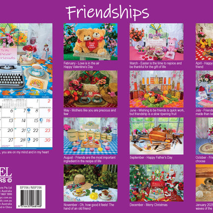 Friendships 2027 Rectangle Wall Calendar 13 Months Planner Celebrate Bonds Gift image 2