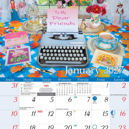 Friendships 2027 Rectangle Wall Calendar 13 Months Planner Celebrate Bonds Gift image 3