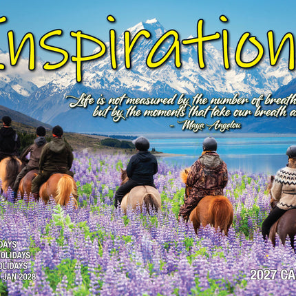 Inspirations - 2027 Rectangle Wall Calendar 13 Months Planner Xmas New Year Gift image 1