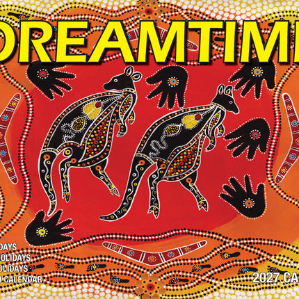 The Dreamtime - 2027 Rectangle Wall Calendar 16 Months Aboriginal Art New Year image 1