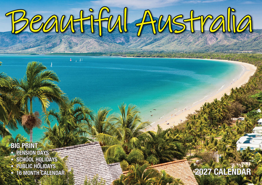 Beautiful Australia - 2027 Rectangle Wall Calendar 16 Months Scenic Landscapes image 1