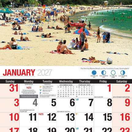 Icons of Australia - 2027 Rectangle Wall Calendar 16 Months Famous Landmarks image 3