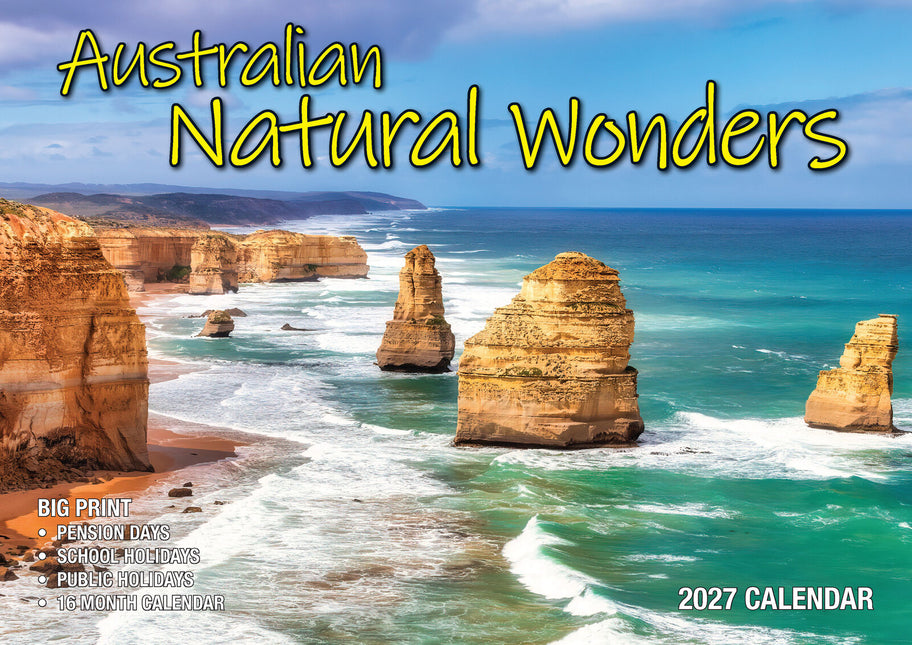 Australian Natural Wonders 2027 Rectangle Wall Calendar 16 Months Planner Photos image 1