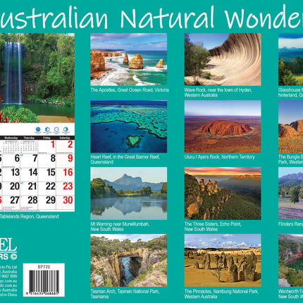 Australian Natural Wonders 2027 Rectangle Wall Calendar 16 Months Planner Photos image 2