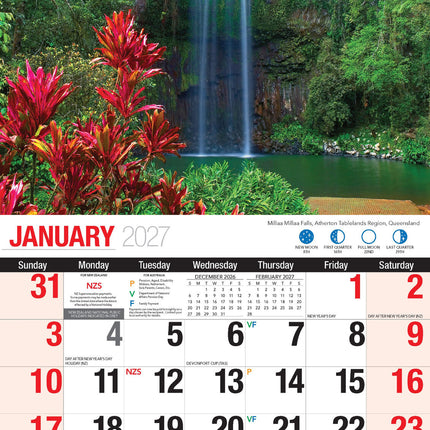 Australian Natural Wonders 2027 Rectangle Wall Calendar 16 Months Planner Photos image 3