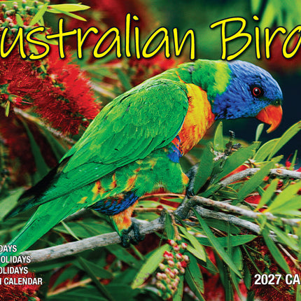 Australian Birds - 2027 Rectangle Wall Calendar 16 Months Birdwatching Photos image 1