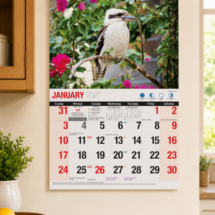 Australian Birds - 2027 Rectangle Wall Calendar 16 Months Birdwatching Photos image 4