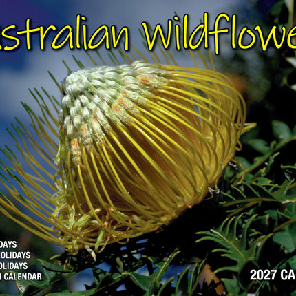 Australian Wildflowers - 2027 Rectangle Wall Calendar 16 Months Floral Flower image 1