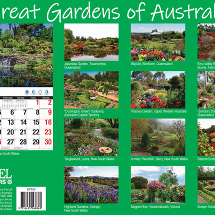Great Gardens - 2027 Rectangle Wall Calendar 16 Months Beautiful Garden Photos image 2