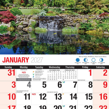 Great Gardens - 2027 Rectangle Wall Calendar 16 Months Beautiful Garden Photos image 3