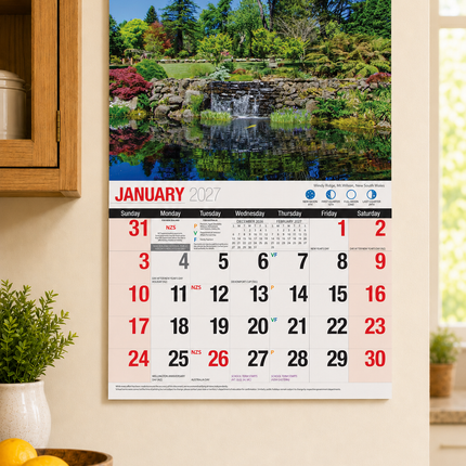 Great Gardens - 2027 Rectangle Wall Calendar 16 Months Beautiful Garden Photos image 4