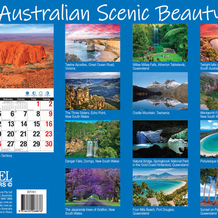 Australian Scenic Beauty 2027 Rectangle Wall Calendar 16 Month Travel Landscapes image 2