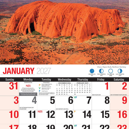 Australian Scenic Beauty 2027 Rectangle Wall Calendar 16 Month Travel Landscapes image 3