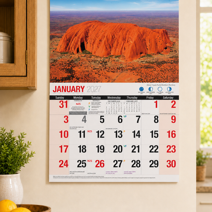 Australian Scenic Beauty 2027 Rectangle Wall Calendar 16 Month Travel Landscapes image 4