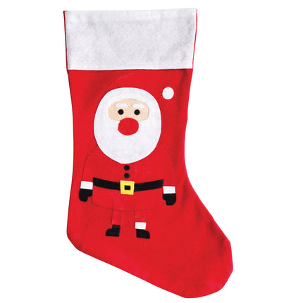 2x Christmas Large Sock Stocking Gift Sacks Candy Bags Hanging Ornaments Decor - Zmart Australia
