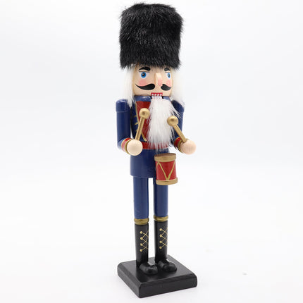 30cm 12" Christmas Wooden Nutcracker Soldier Puppet Guard Statue Xmas Ornament - Zmart Australia