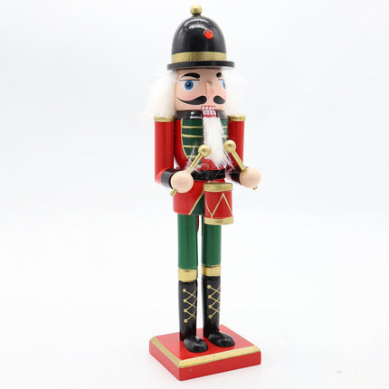 30cm 12" Christmas Wooden Nutcracker Soldier Puppet Guard Statue Xmas Ornament - Zmart Australia