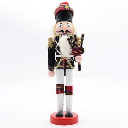 30cm 12" Christmas Wooden Nutcracker Soldier Puppet Guard Statue Xmas Ornament - Zmart Australia