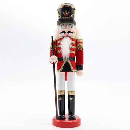 30cm 12" Christmas Wooden Nutcracker Soldier Puppet Guard Statue Xmas Ornament - Zmart Australia