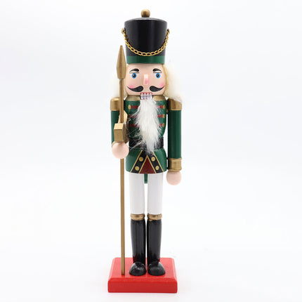 30cm 12" Christmas Wooden Nutcracker Soldier Puppet Guard Statue Xmas Ornament - Zmart Australia