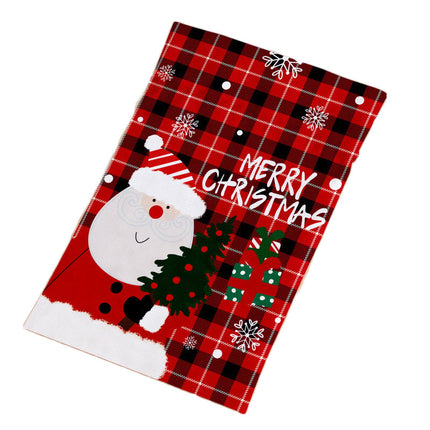 30x50cm Christmas Sack Canvas Hessian Candy Bags Xmas Santa Stocking Kids Gift - Zmart Australia