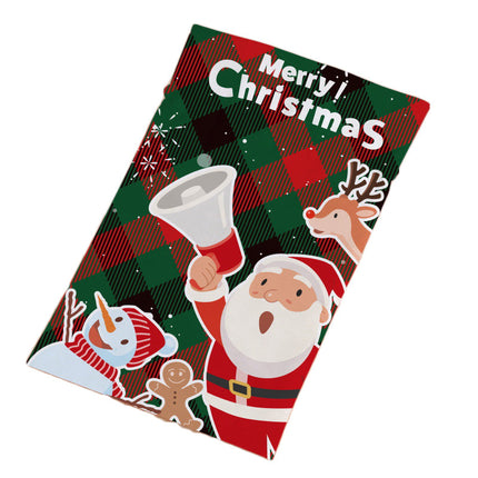 30x50cm Christmas Sack Canvas Hessian Candy Bags Xmas Santa Stocking Kids Gift - Zmart Australia