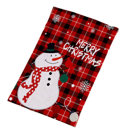 30x50cm Christmas Sack Canvas Hessian Candy Bags Xmas Santa Stocking Kids Gift - Zmart Australia