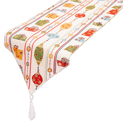35x180cm Christmas Felt Table Runner Cloth Mat Xmas Desk Cover Home Party Decor - Zmart Australia