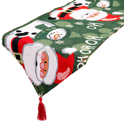 35x180cm Christmas Felt Table Runner Cloth Mat Xmas Desk Cover Home Party Decor - Zmart Australia